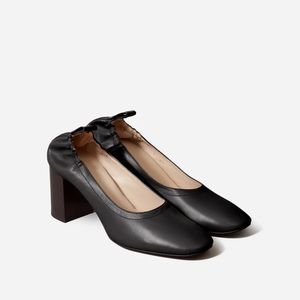 NEW Everlane Day High Heels Black Leather